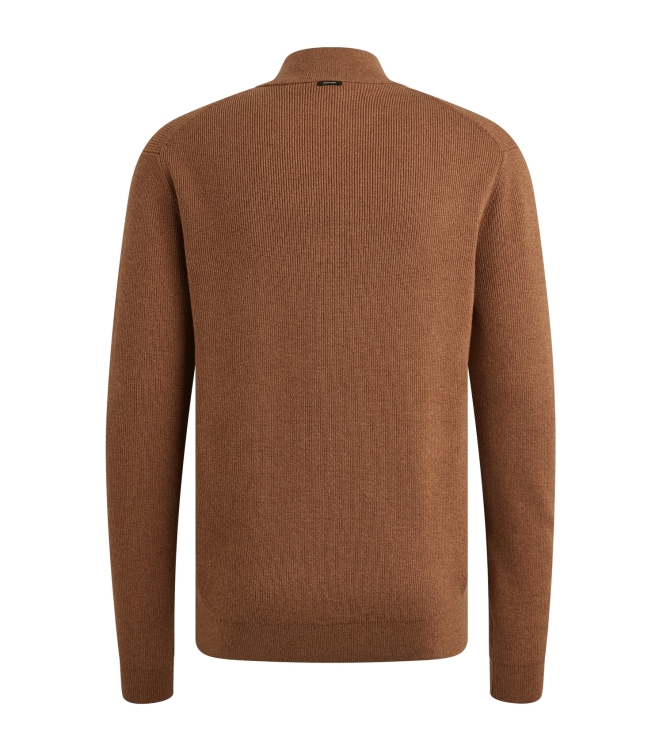 Vanguard Half zip collar gentleman's deal c 8122 Pecan brown