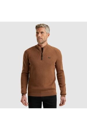 Vanguard Half zip collar gentleman's deal c 8122 Pecan brown