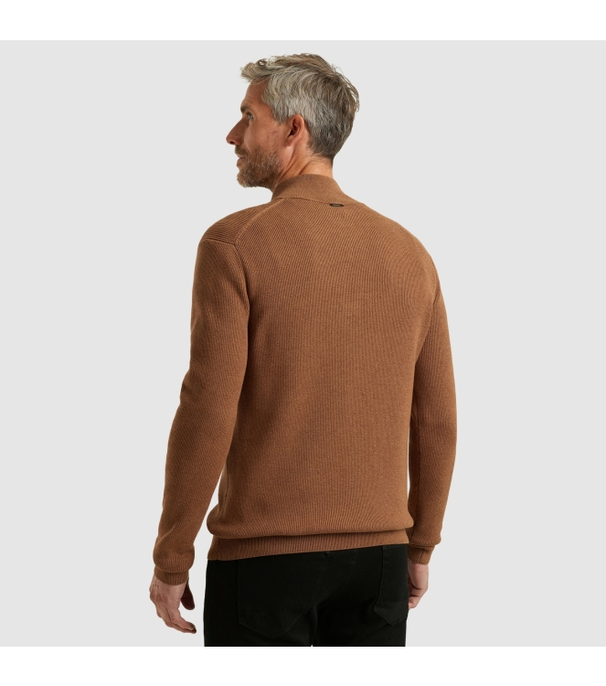 Vanguard Half zip collar gentleman's deal c 8122 Pecan brown