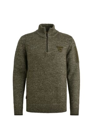 PME Legend Half zip collar soft blend 940 Mid grey melee