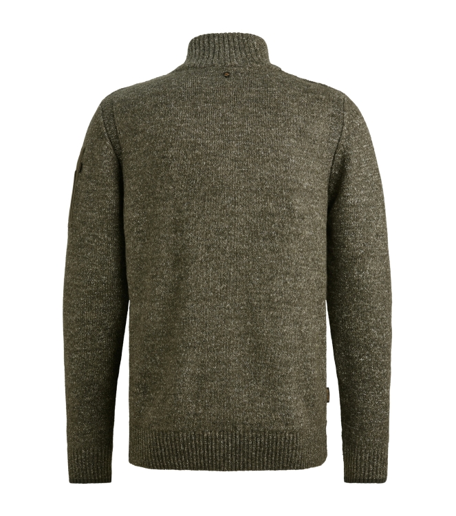 PME Legend Half zip collar soft blend 940 Mid grey melee