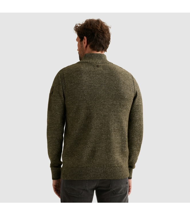 PME Legend Half zip collar soft blend 940 Mid grey melee