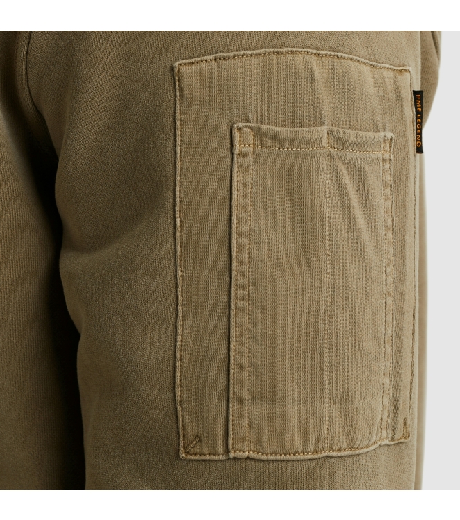 PME Legend Crewneck peach fleece gd 6389 Dusky green