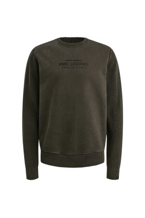 PME Legend Crewneck sweat knit combination 9703 Dark grey