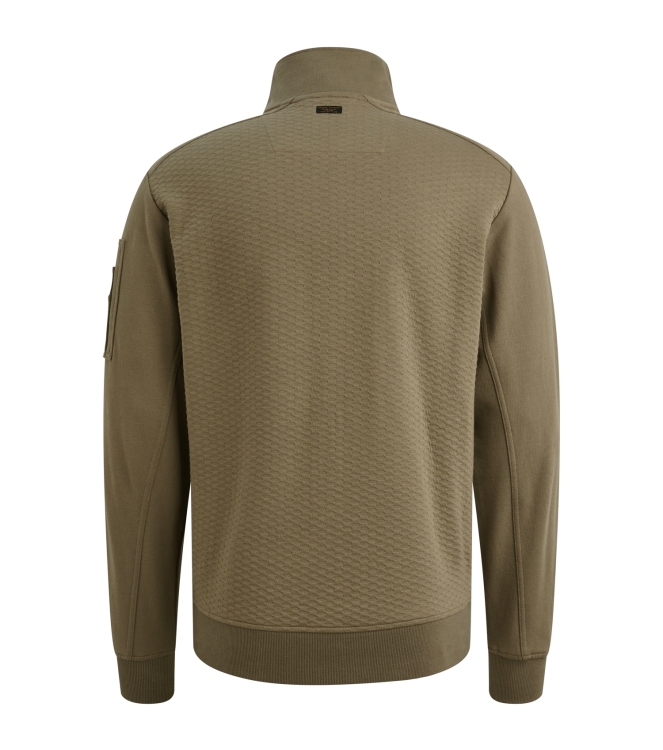PME Legend Zip jacket jacquard interlock swea 6389 Dusky green