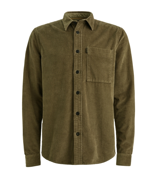 PME Legend LONG SLEEVE SHIRT Dobby Cord 6389 Dusky green