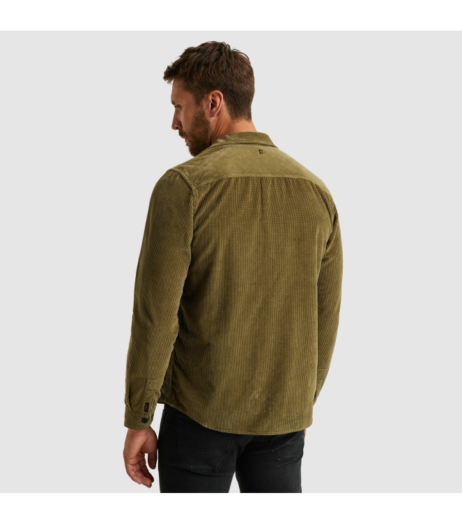 PME Legend LONG SLEEVE SHIRT Dobby Cord 6389 Dusky green