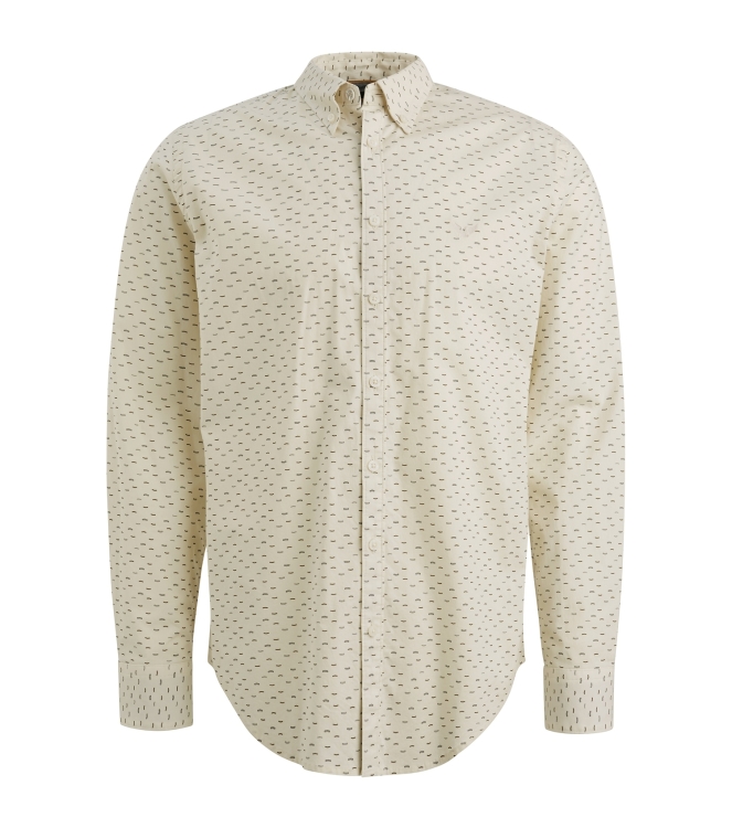 PME Legend LONG SLEEVE SHIRT Allover print on Bone White