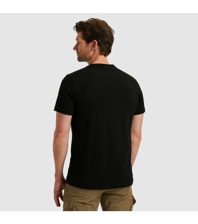 PME Legend Short sleeve r-neck cotton elastan 999 Black