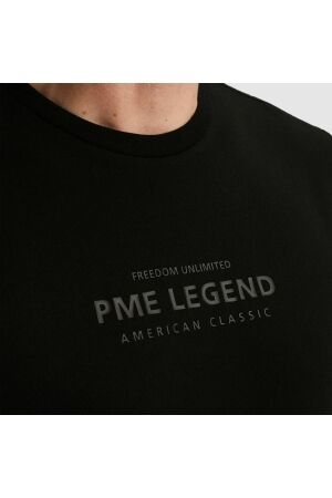 PME Legend Short sleeve r-neck cotton elastan 999 Black