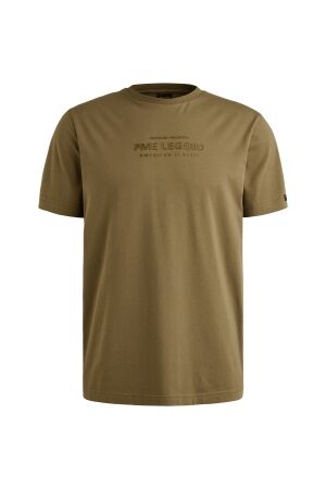 PME Legend Short sleeve r-neck cotton elastan 6389 Dusky green