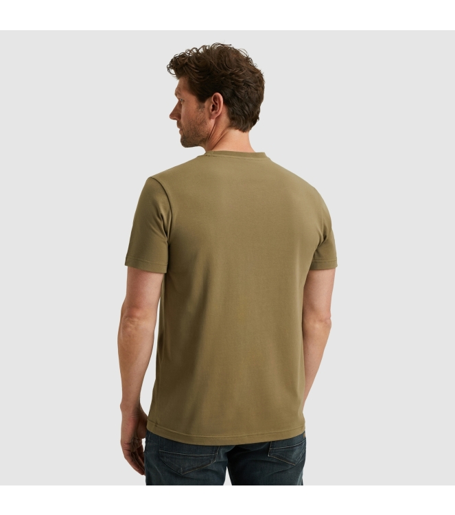 PME Legend Short sleeve r-neck cotton elastan 6389 Dusky green