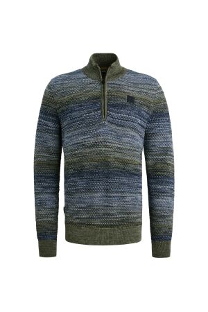 PME Legend Half zip collar colormix 5301 Vintage Indigo