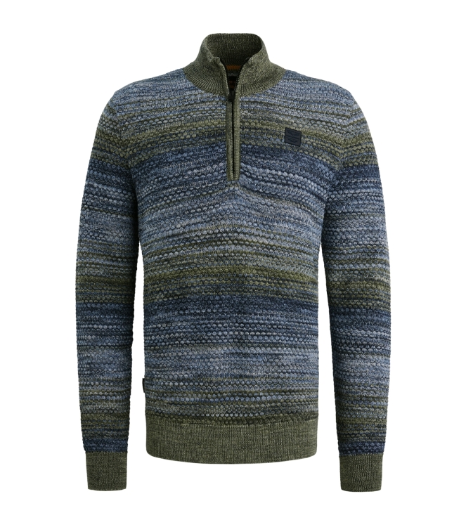 PME Legend Half zip collar colormix 5301 Vintage Indigo