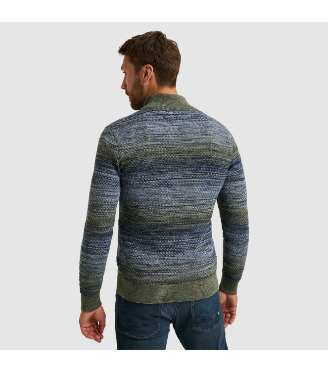 PME Legend Half zip collar colormix 5301 Vintage Indigo