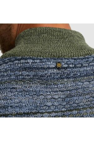 PME Legend Half zip collar colormix 5301 Vintage Indigo