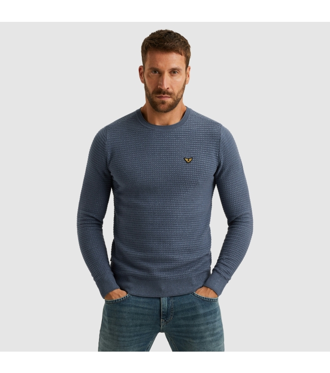 PME Legend R-neck cotton mouline 5301 Vintage Indigo