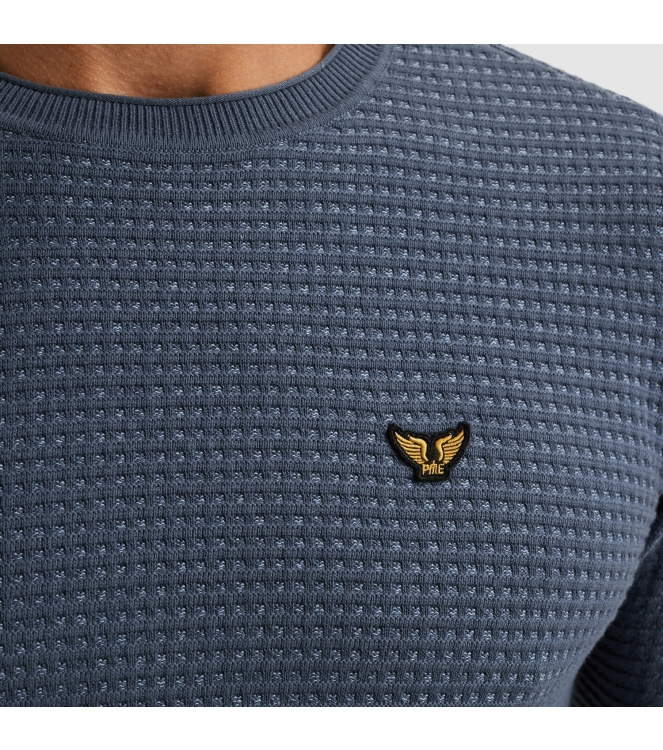 PME Legend R-neck cotton mouline 5301 Vintage Indigo