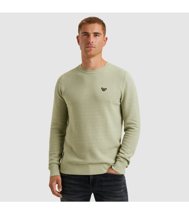 PME Legend R-neck cotton mouline 6163 Desert Dage