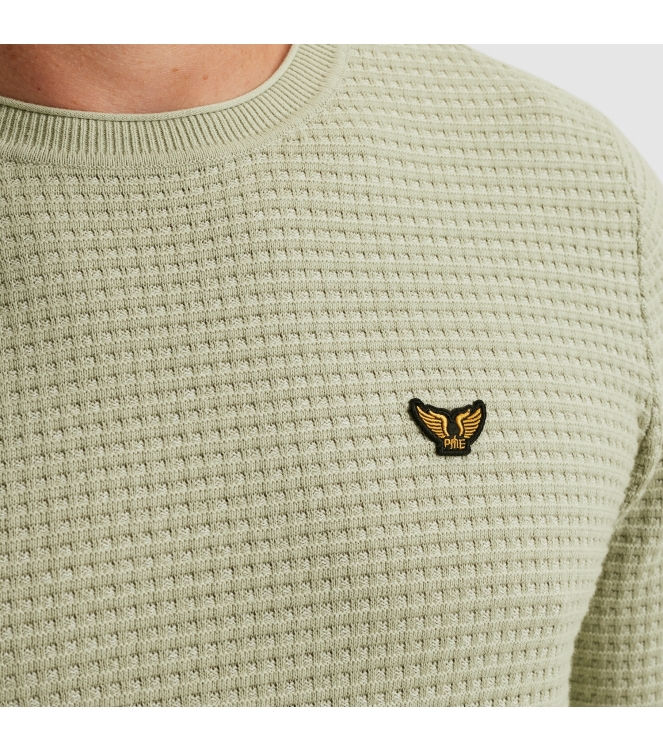 PME Legend R-neck cotton mouline 6163 Desert Dage