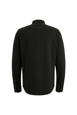 PME Legend LONG SLEEVE SHIRT Satin Jersey 999 Black
