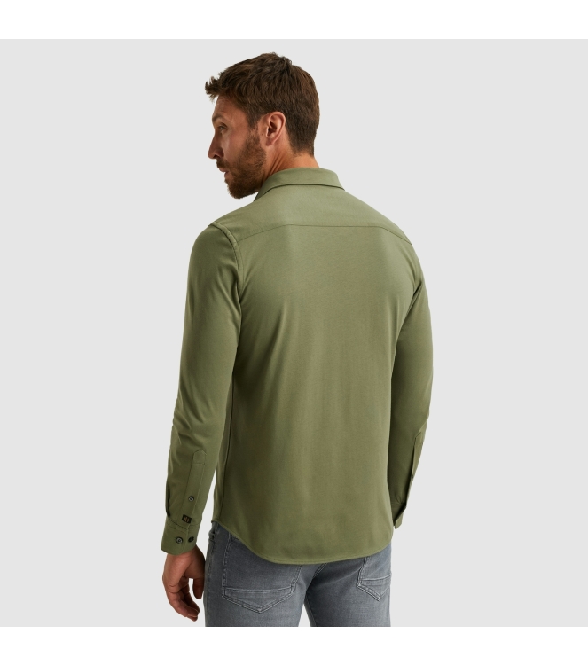 PME Legend LONG SLEEVE SHIRT Satin Jersey 6213 Four leaf clover