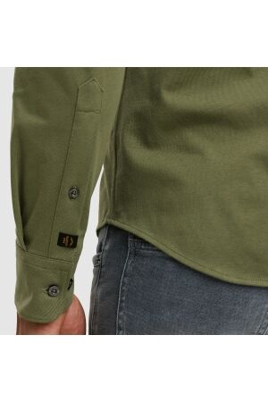 PME Legend LONG SLEEVE SHIRT Satin Jersey 6213 Four leaf clover