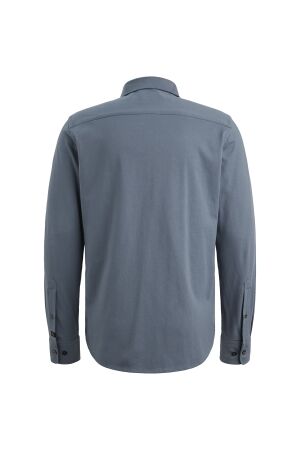 PME Legend LONG SLEEVE SHIRT Satin Jersey 5301 Vintage Indigo