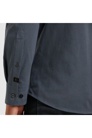 PME Legend LONG SLEEVE SHIRT Satin Jersey 5301 Vintage Indigo