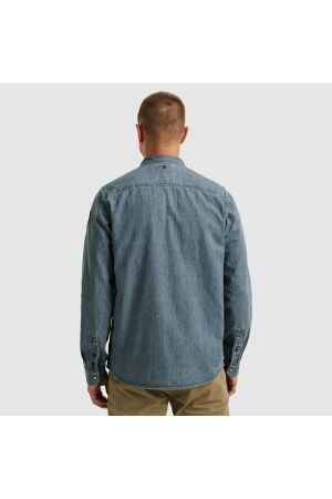 PME Legend LONG SLEEVE SHIRT Indigo Denim DEB denim blue