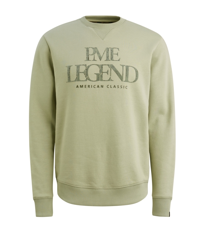 PME Legend Crewneck 3t cross fleece 6163 Dessert sage