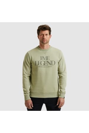 PME Legend Crewneck 3t cross fleece 6163 Dessert sage
