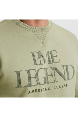 PME Legend Crewneck 3t cross fleece 6163 Dessert sage