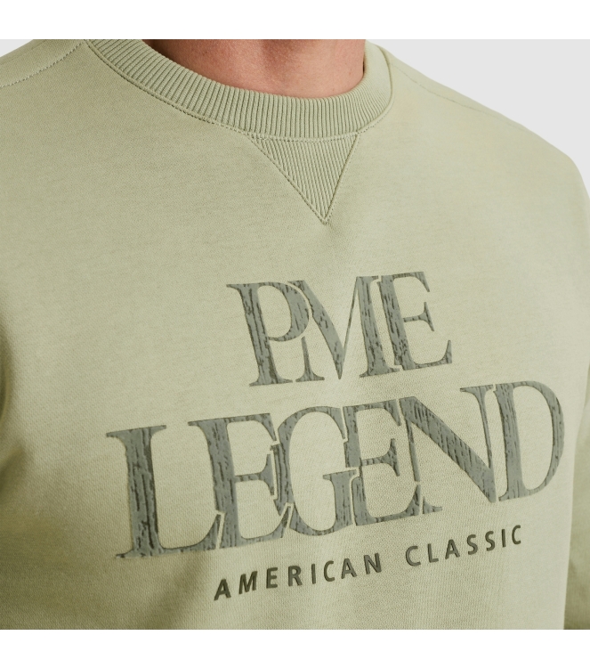 PME Legend Crewneck 3t cross fleece 6163 Dessert sage