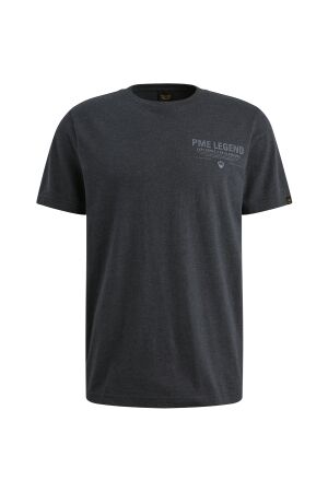 PME Legend Short sleeve r-neck melange jersey 5282 Carbon