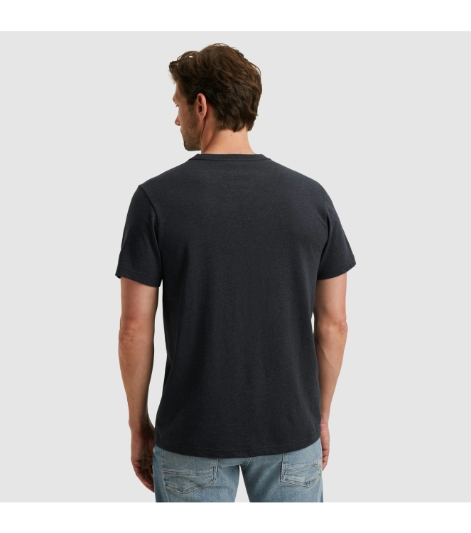 PME Legend Short sleeve r-neck melange jersey 5282 Carbon
