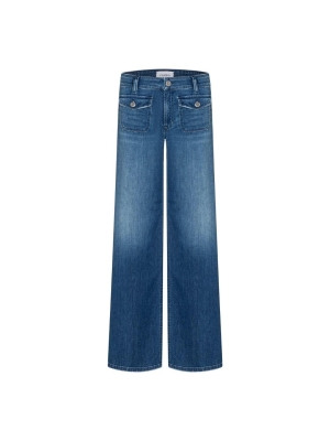 Cambio Aimee patched pocket 5055 Mid sunny blue denim
