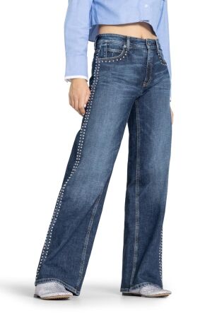 Cambio Aimee  5019 Dark cross authentic blue denim