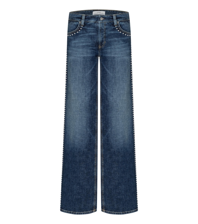 Cambio Aimee  5019 Dark cross authentic blue denim