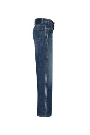 Cambio Aimee  5019 Dark cross authentic blue denim