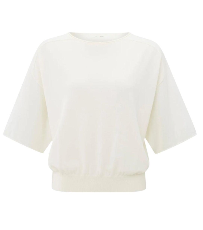 Yaya Sweater with sheer sleeves