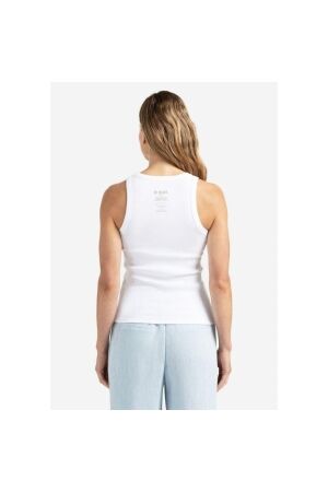 Yaya Ribbed singlet with back print 00000 Pure white