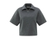 Yaya Short sleeve sweater with coll 99020 Anthracite mel
