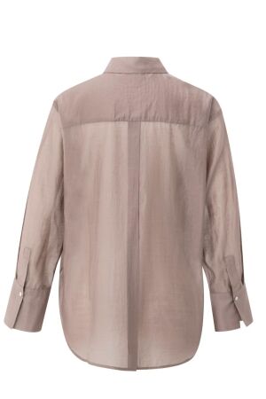 Yaya Sheer blouse with back slit 99016 Blush pink
