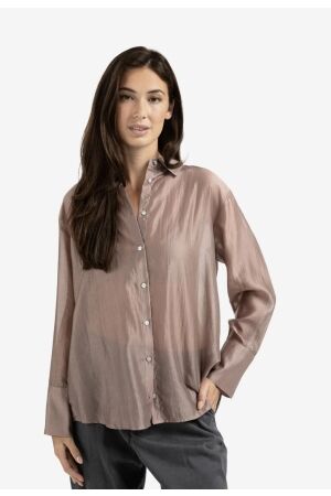 Yaya Sheer blouse with back slit 99016 Blush pink