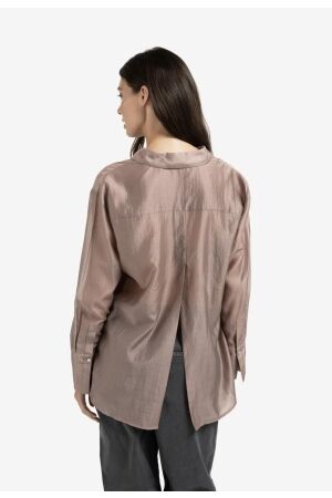 Yaya Sheer blouse with back slit 99016 Blush pink