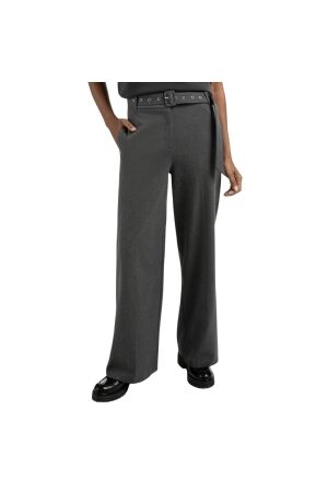 Yaya Woven wide leg trousers  with 99020 Anthracite mel