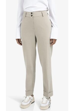Yaya Woven high waist straight fit 99007 Sand melange