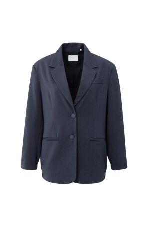 Yaya Woven loose fit blazer with bo 94016 Inkwell blue