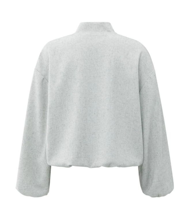 Yaya Woven oversized jacket 99021 Light grey melange